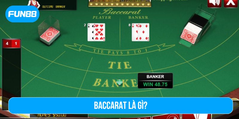 Baccarat là gì? Đây là trò chơi bài so sánh giữa hai cửa chính