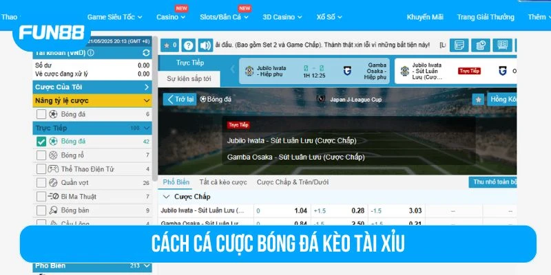 Cá độ bóng đá Tài Xỉu