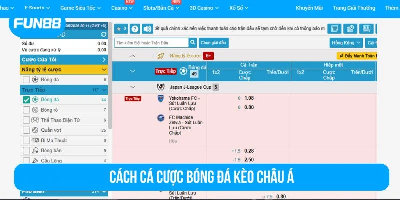 Cách cá độ bóng đá châu Á