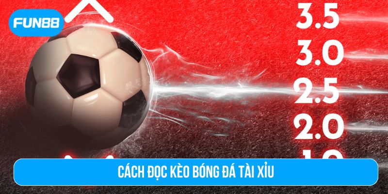 Cách đọc kèo bóng đá Tài Xỉu khá dễ hiểu