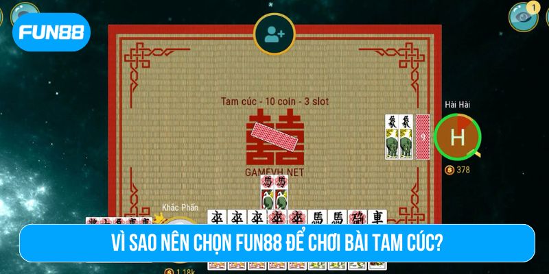 Fun88 mang đến trải nghiệm cách chơi bài Tam Cúc hoàn hảo