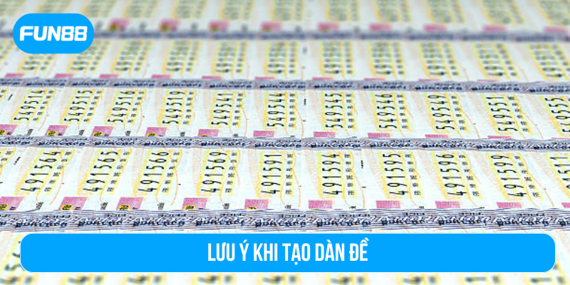 Lưu ý khi tạo dàn đề