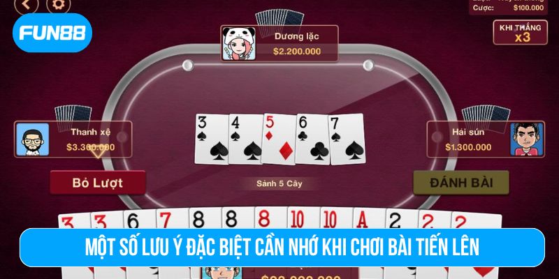 Mọi hành động chặt hoặc ra bài phải tuân thủ đúng quy định