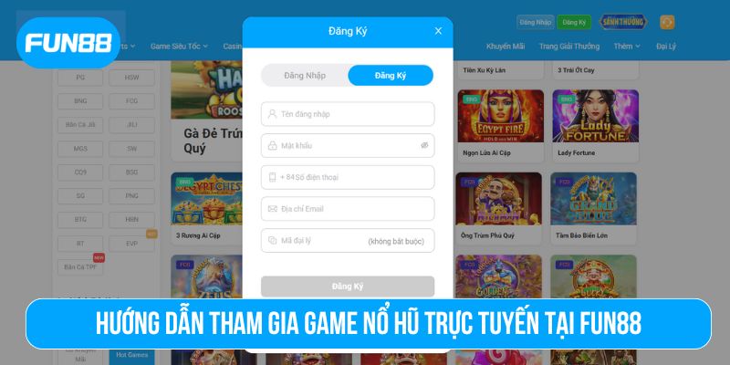 Tận hưởng cảm giác hồi hộp khi tham gia nổ hũ online